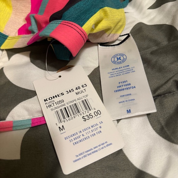 Hurley Bikini Striped Top - Picture 3 of 3